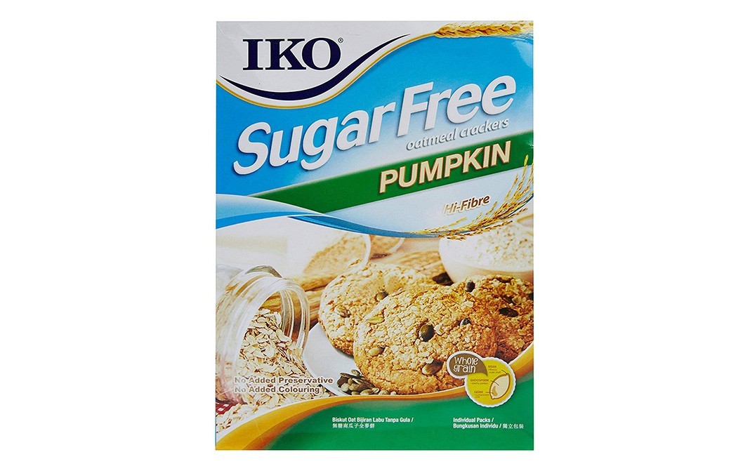 Iko Sugar Free Oatmeal Crackers Pumpkin   Pack  200 grams